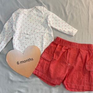 Calvin  Klein and Carter's - 2 piece set. Size 6 to 9 months
